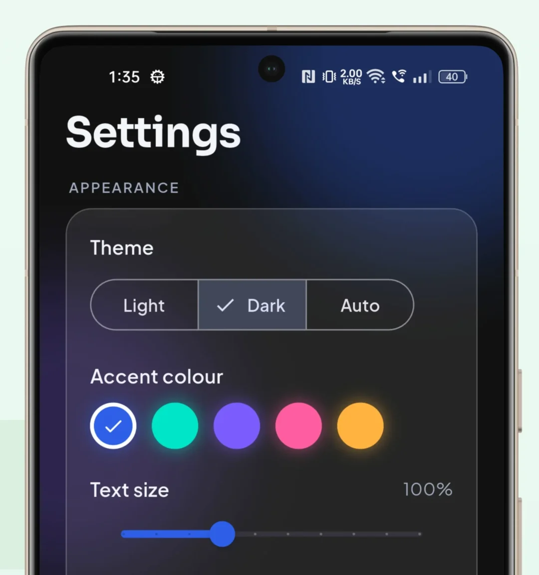 Interface Feature